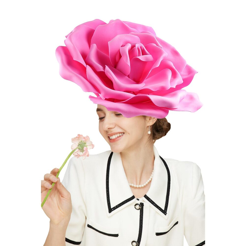6675 Flower Fascinators Hat Tea Party Hats For Women Rose Fascinator